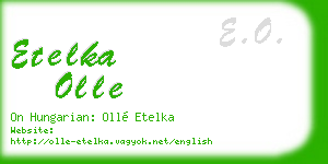 etelka olle business card